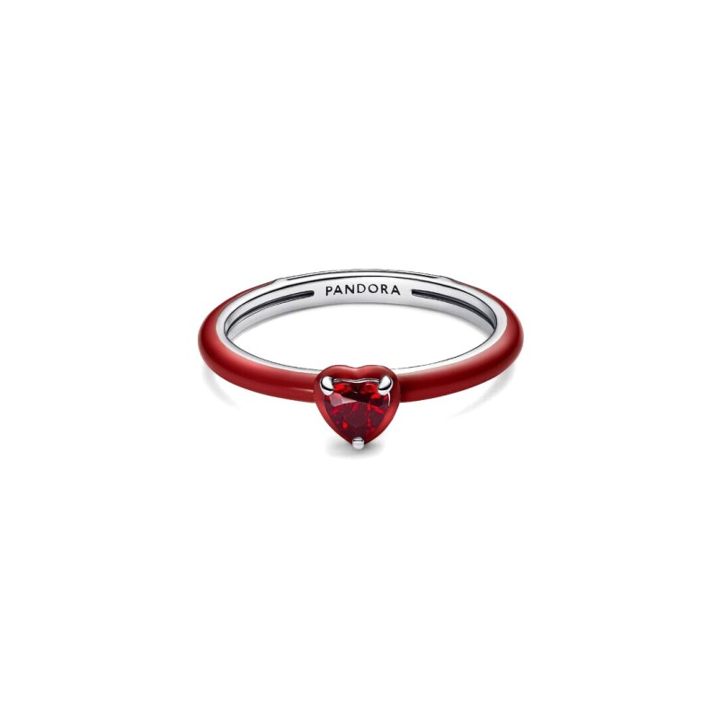 Anello Rosso Chakra Heart Pandora ME