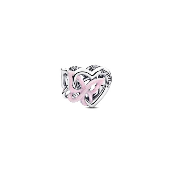 Charm Openwork Cuore e Farfalla