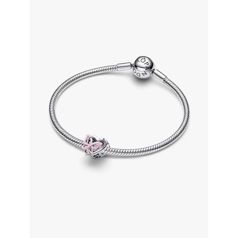 Charm Openwork Cuore e Farfalla