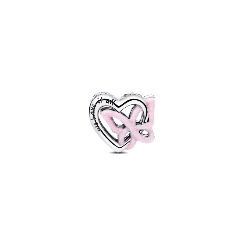 Charm Openwork Cuore e Farfalla