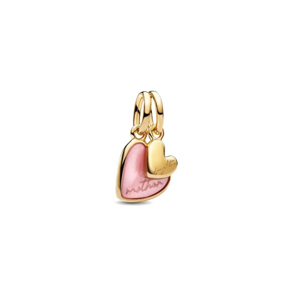 Charm Pendente Unione di Cuori Mamma e Figlia divisibile