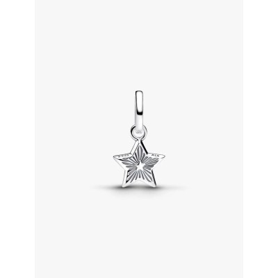 Star sterling silver mini dangle with imitation lapis lazuli 2