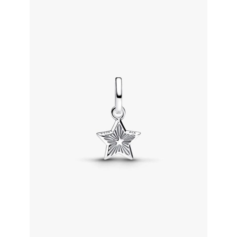 Star sterling silver mini dangle with imitation lapis lazuli