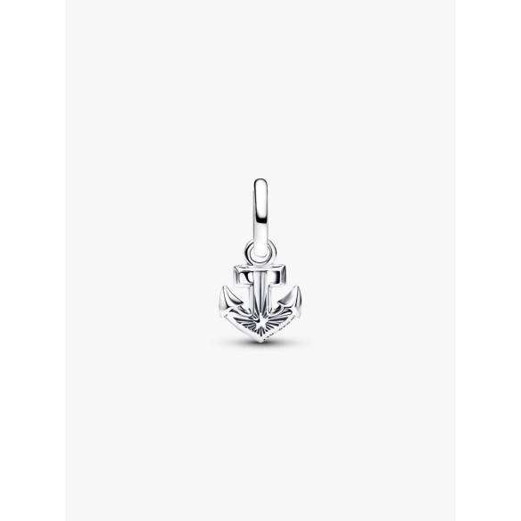 Anchor sterling silver mini dangle with imitation lapis lazuli