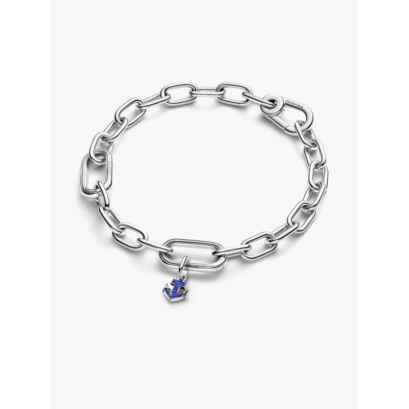 Anchor sterling silver mini dangle with imitation lapis lazuli