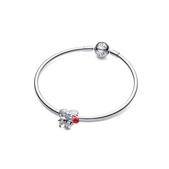 Disney Up Carl & Ellie sterling silver charm with red, black and yello