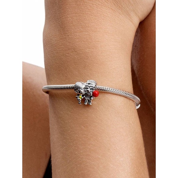 Disney Up Carl & Ellie sterling silver charm with red, black and yello