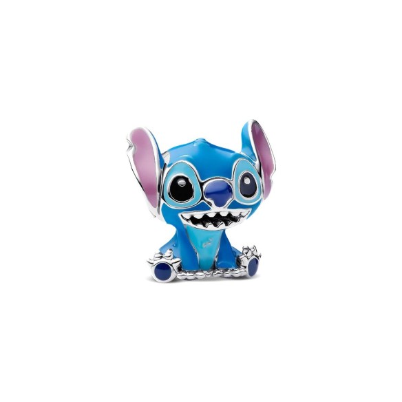 Disney Stitch sterling silver charm with purple, blue and black enamel