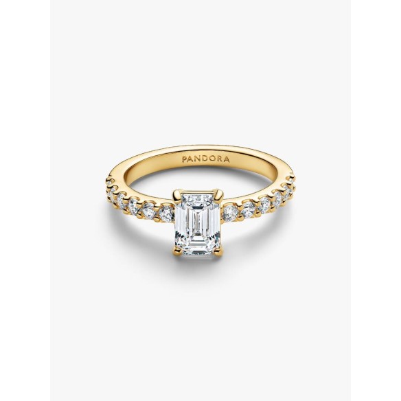 Anello Pandora Taglio Baguette