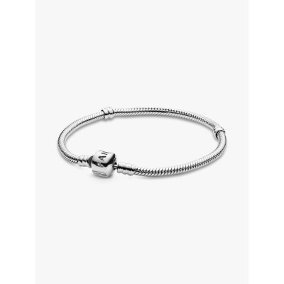 Snake chain sterling silver bracelet