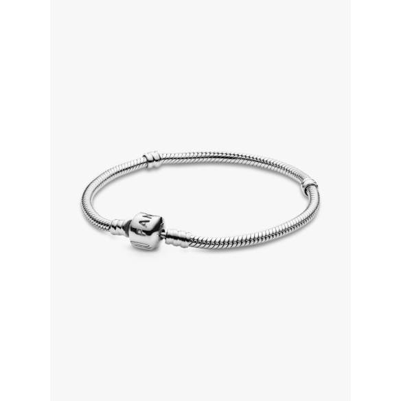 Snake chain sterling silver bracelet