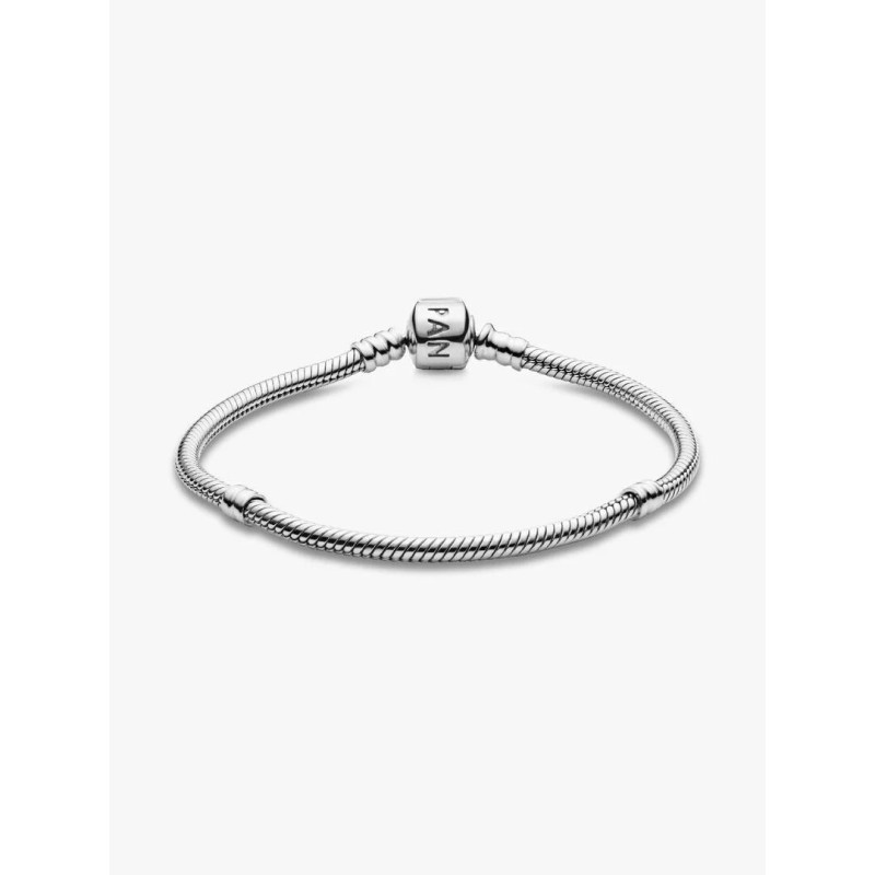 Snake chain sterling silver bracelet