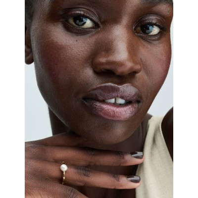 14k Gold-plated ring with white treated freshwater cultured pearl 2