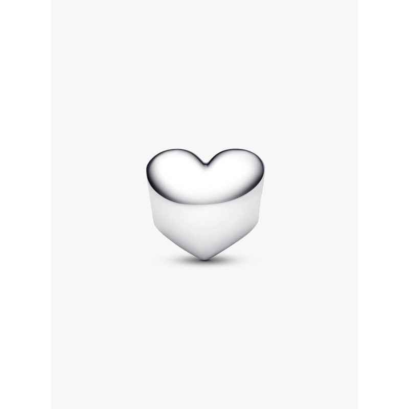 Engravable heart sterling silver charm with sweet grape purple crystal