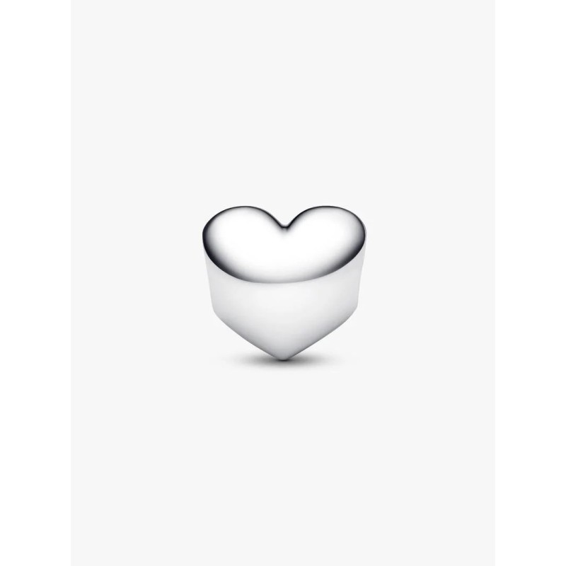 Engravable heart sterling silver charm with spring green crystal
