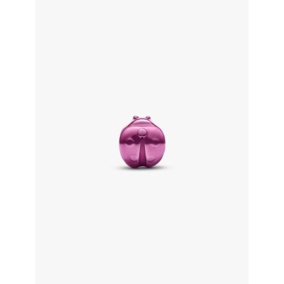 Ladybug sterling silver mini charm with pink enamel 2