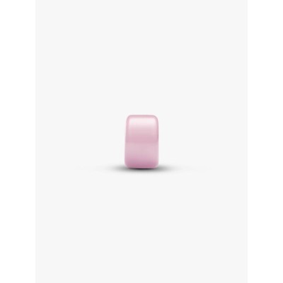 Sterling silver mini charm with pink Murano glass 2