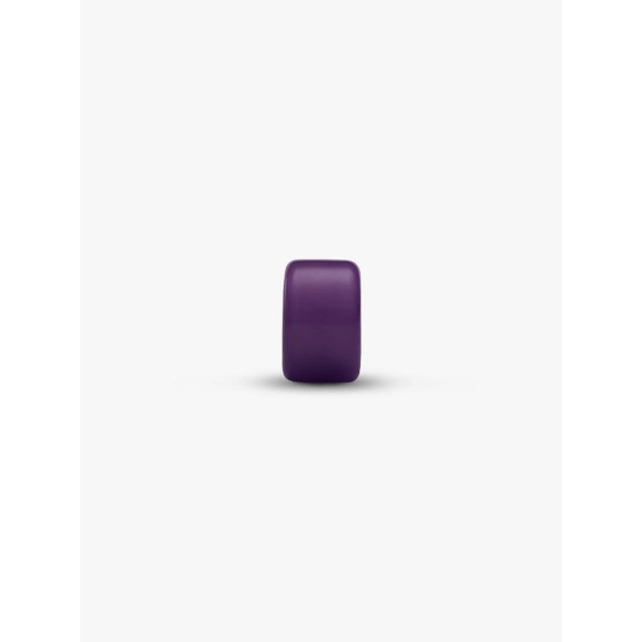 Sterling silver mini charm with purple Murano glass