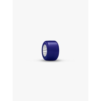 Sterling silver mini charm with blue Murano glass