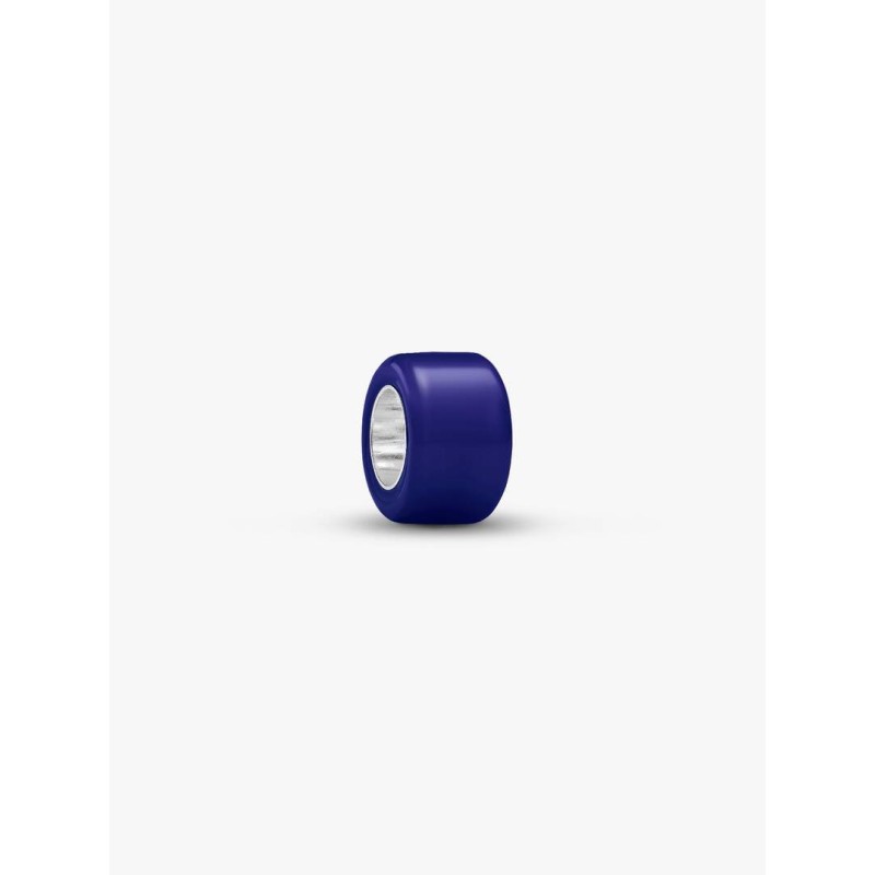 Sterling silver mini charm with blue Murano glass