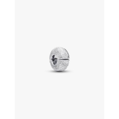 Sterling silver diamond pointed mini clip with silicone grip