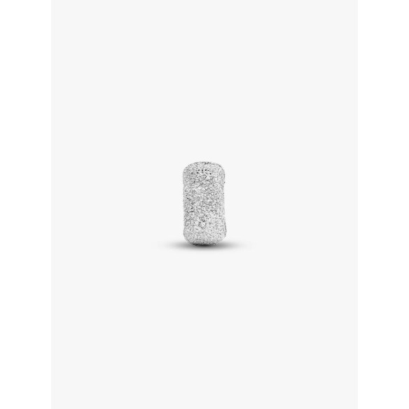 Sterling silver diamond pointed mini clip with silicone grip