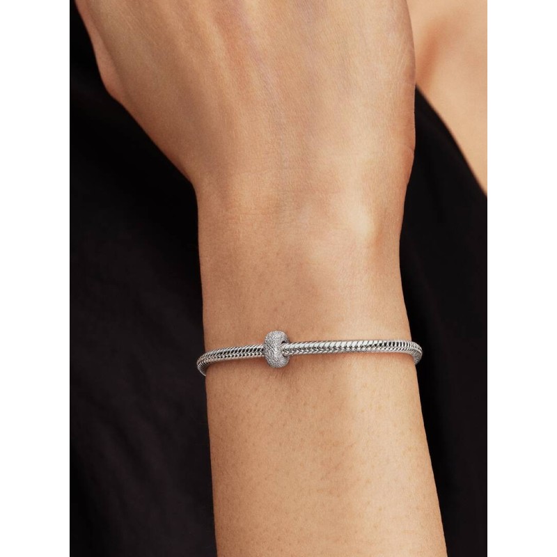 Sterling silver diamond pointed mini clip with silicone grip