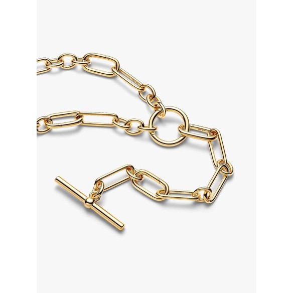 14k gold-plated link Y- necklace
