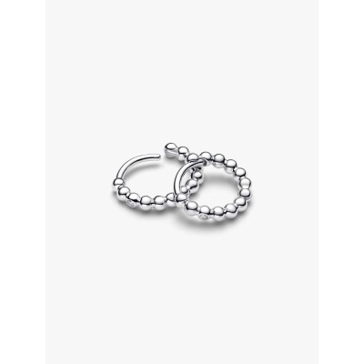 Sterling silver huggie hoop earrings with clear cubic zirconia 2