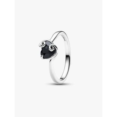 Disney Jack Skellington sterling silver ring with black crystal