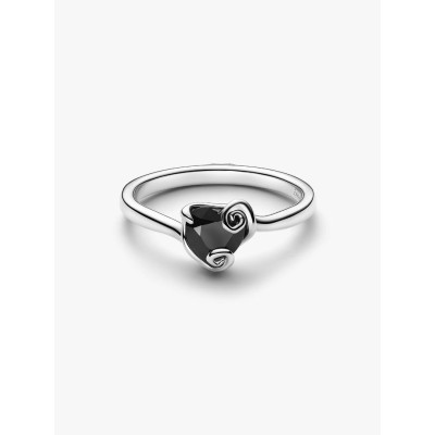 Disney Jack Skellington sterling silver ring with black crystal 2