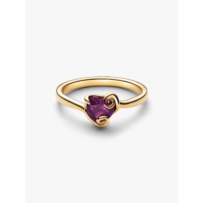 Disney Sally 14k gold-plated ring with violet purple crystal 2