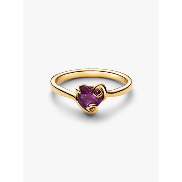 Disney Sally 14k gold-plated ring with violet purple crystal
