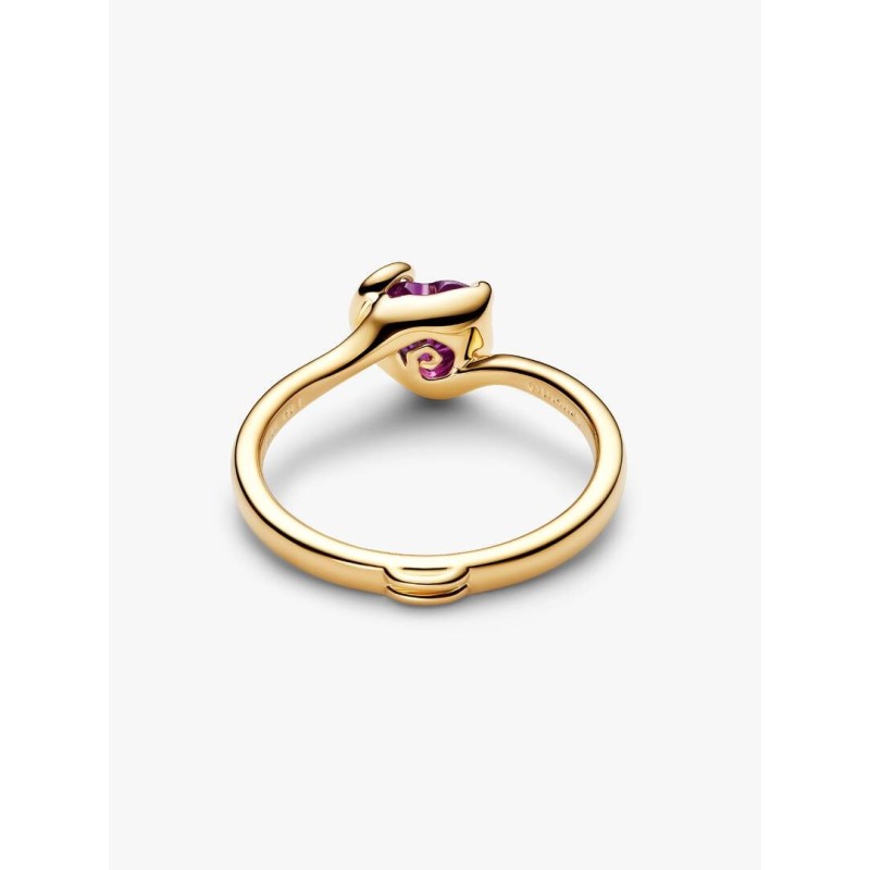 Disney Sally 14k gold-plated ring with violet purple crystal