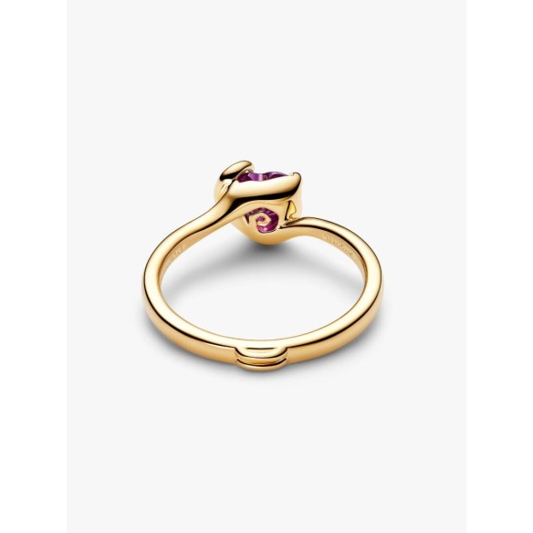 Disney Sally 14k gold-plated ring with violet purple crystal