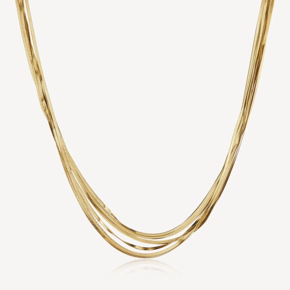 Girocollo Multifilo Donna Weave Gold Brosway