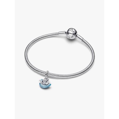Disney Stitch and moon sterling silver dangle with glow in the dark en 2