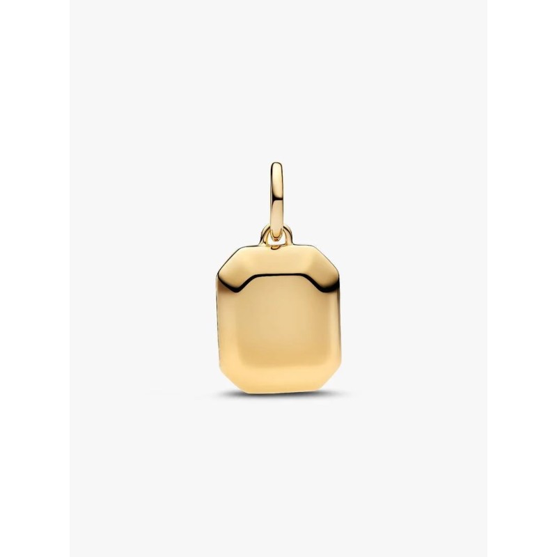 Astra 14k gold-plated dangle with imitation lapis lazuli and clear cub
