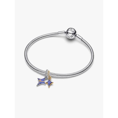 Star duo sterling silver and 14k gold-plated splittable dangle with im 2