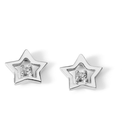 Orecchini Oro Bianco Stella