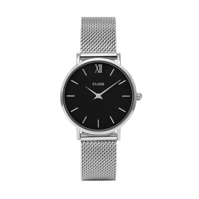 Orologio Minuit Mesh Silver