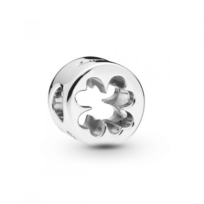 Charm openwork con quadrifoglio Fortuna