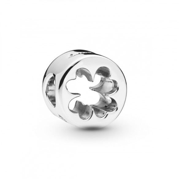 Charm openwork con quadrifoglio Fortuna