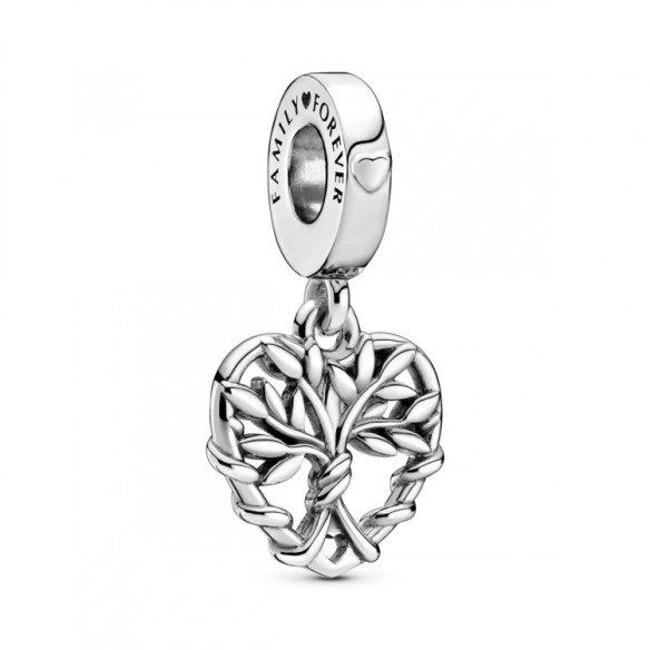 Charm pendente a cuore Albero della famiglia