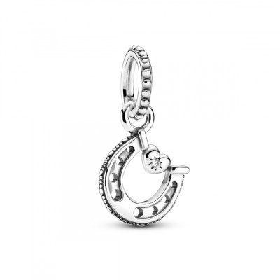 Charm pendente Ferro di cavallo portafortuna