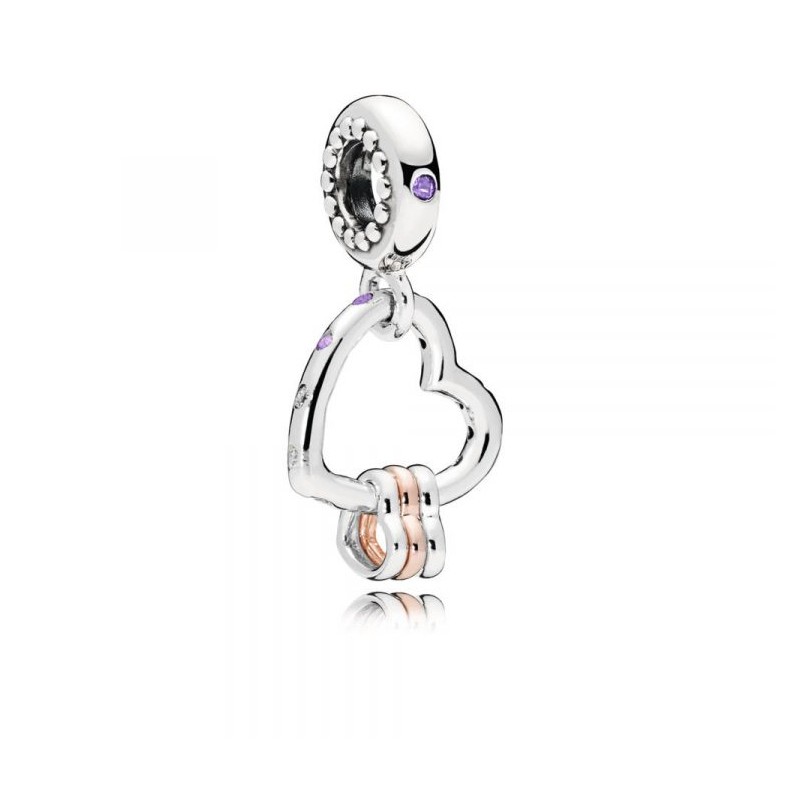 Charm pendente unione di cuori