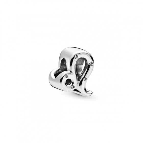 Charm dello zodiaco Leone scintillante