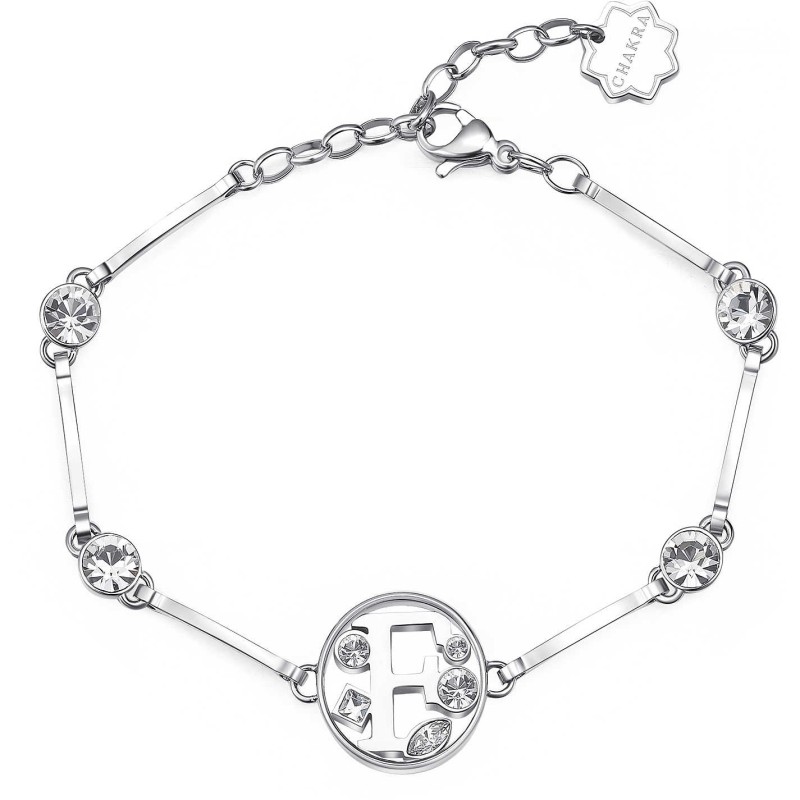 Bracciale Lettera F Chakra