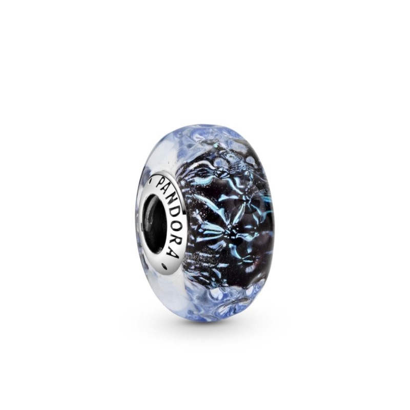 Charm Oceano in vetro di Murano blu scuro