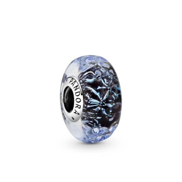 Charm Oceano in vetro di Murano blu scuro